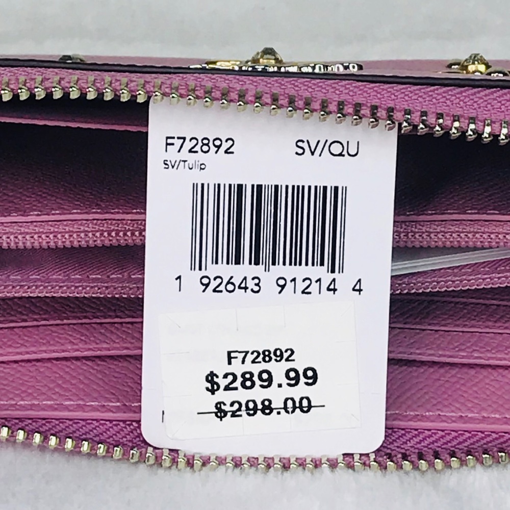 Coach Stud Accordion Zip Wallet - Picture 8 of 8